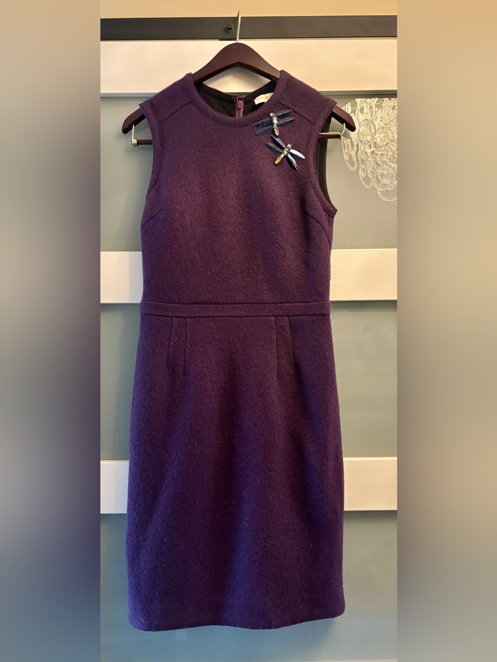 Tory Burch Wool Dragonfly Dress Size XS